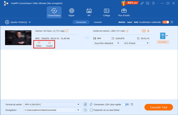 Modifier la vidéo