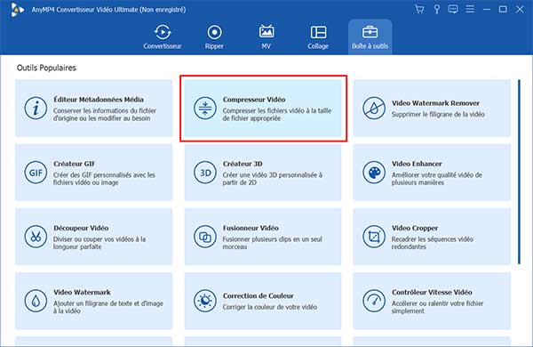 Sélectionner Compresseur Vidéo