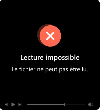 Impossibilité de la lecture vidéo