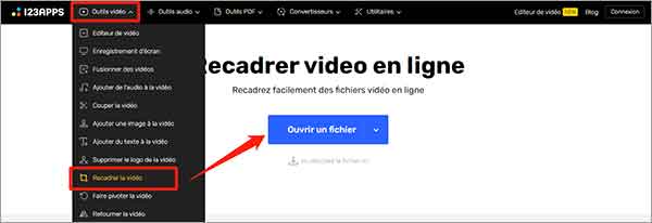 Recadrer vidéo en ligne