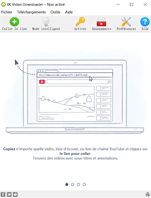Télécharger une URL en MP4 avec 4K Video Downloader+