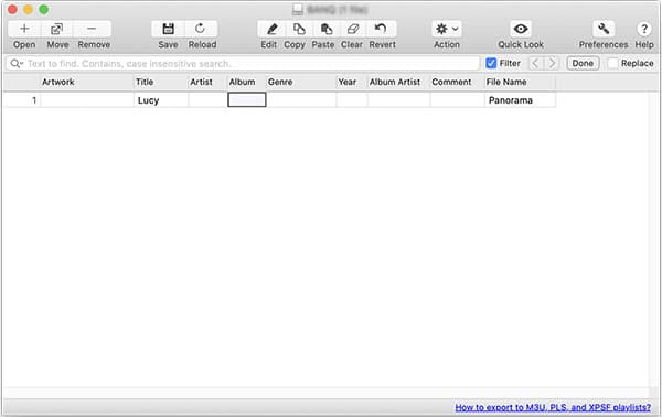 Éditeur tag MP4 - Amvidia Tag Editor for Mac