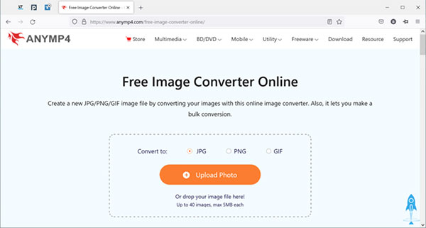 AnyMP4 Free Image Converter Online