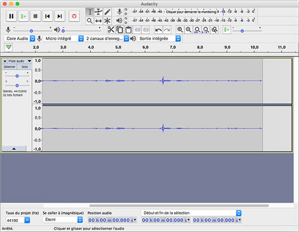 Enregistrer le son avec Audacity Mac