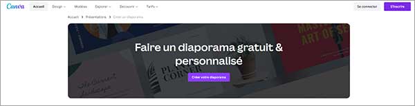 Faire un diaporama avec Canva