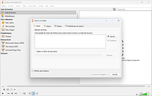 Ajouter le fichier ISO