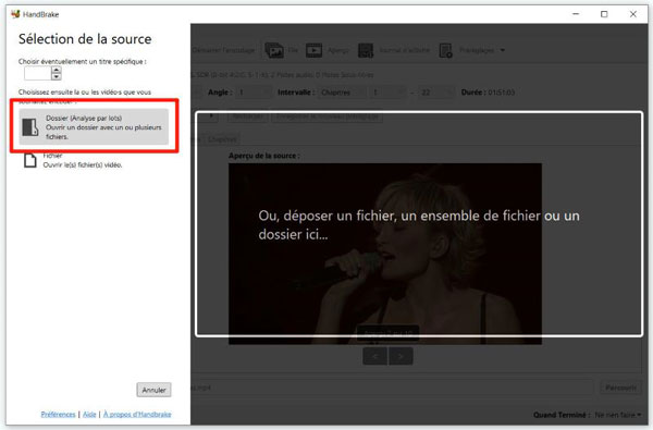 Charger la source