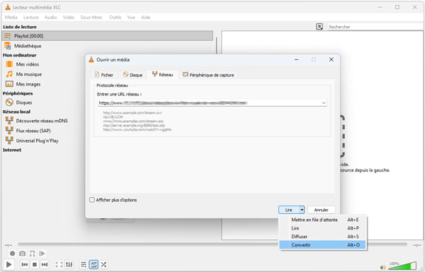 Convertir la vidéo avec VLC