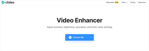 Video Enhancer de Clideo