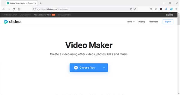 Clideo Video Maker
