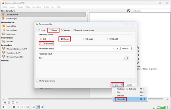 Configurer la source