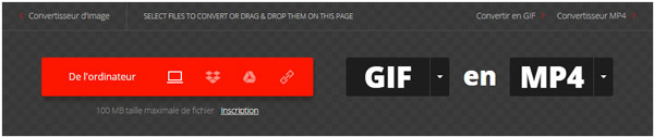 Convertir GIF en MP4 en ligne