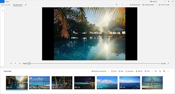 Convertir des images en MP4 avec Photos