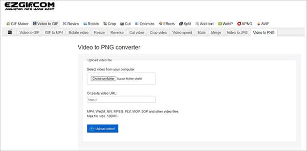 Convertir MP4 en PNG en ligne