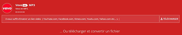 Convertir Vevo en MP3 avec un convertisseur MP3 en ligne