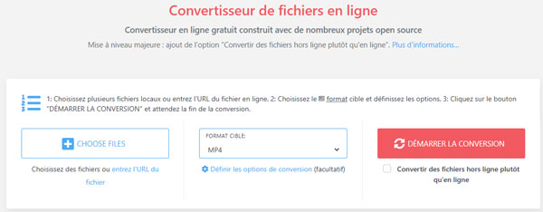 Convertir WMV en MP4 avec C D K M