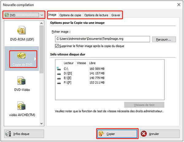 Copier un DVD avec Nero Burning ROM