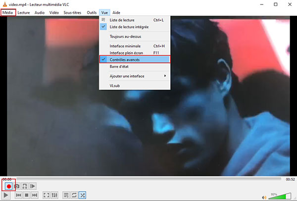 Couper la vidéo MP4 avec VLC