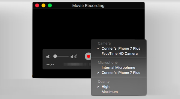 Enregistrer l'écran iPhone sur Mac avec QuickTime Player