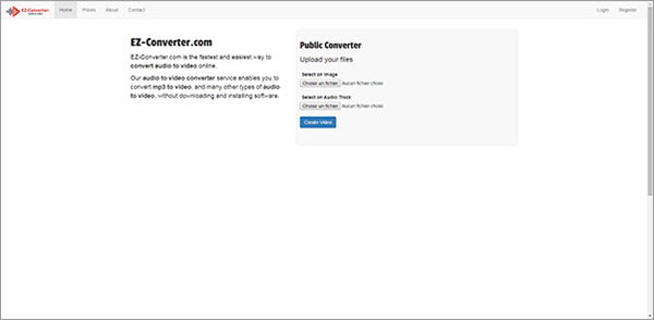 Convertir MP3 en MP4 en ligne gratuit - EZ-Converter