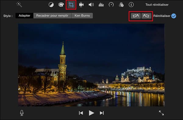 Faire pivoter une vidéo MP4 avec iMovie