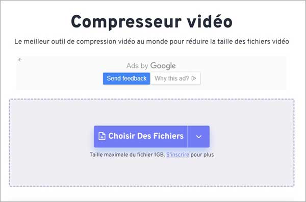 Compresser un fichier vidéo avec FreeConvert