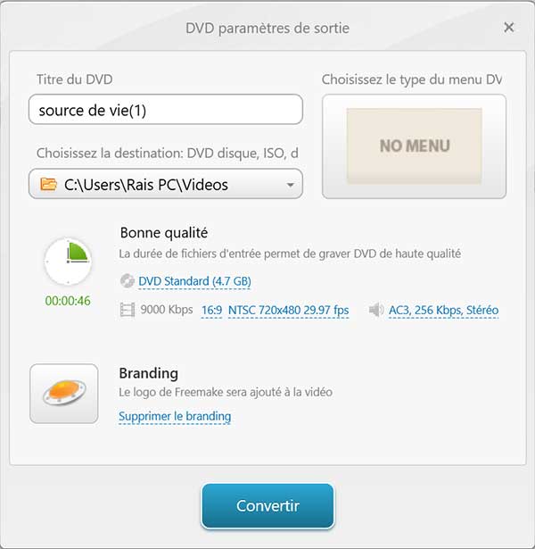 Copier un DVD sur un autre DVD avec Freemake Vidéo Converter