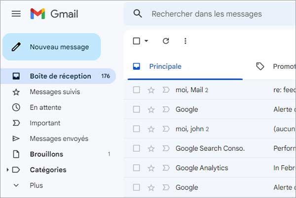 Créer un nouveau message