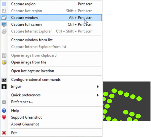Faire une capture d’écran dans Windows 11 avec Greenshot