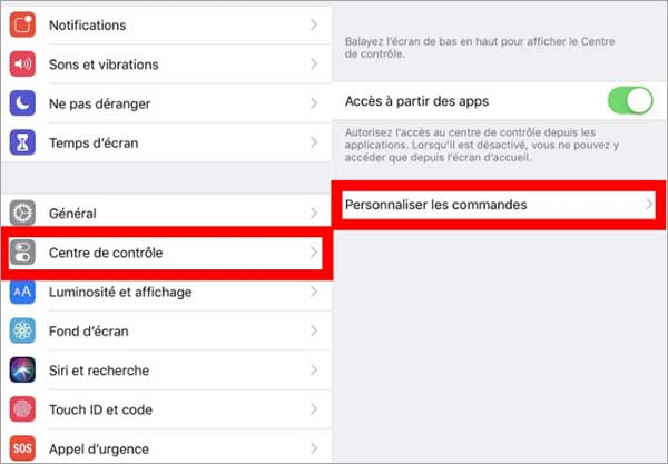 Enregistrer l'écran iPad directement