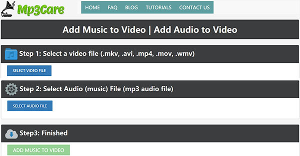 Ajouter une piste audio à une vidéo en ligne