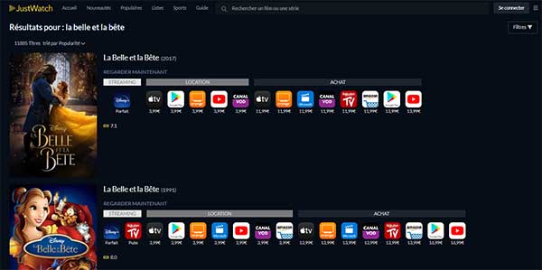 Télécharger La Belle et la Bête sur JustWatch