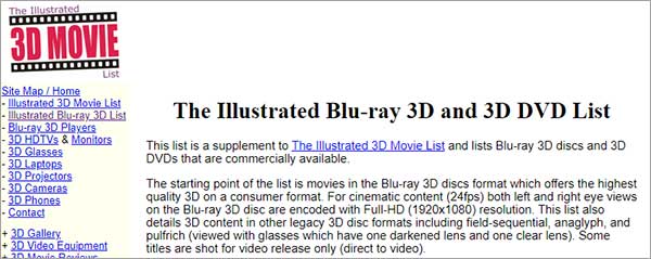 Télécharger un film avec 3D MOVIE List