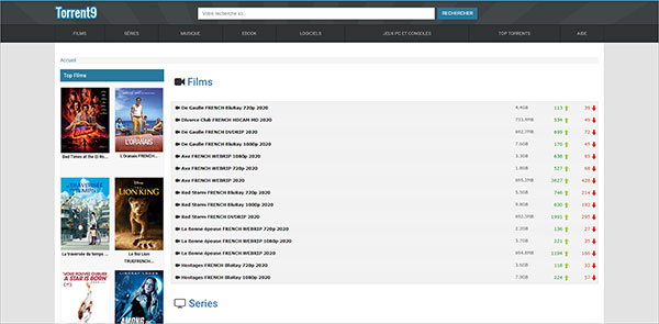 Ouvrez le site Torrent9