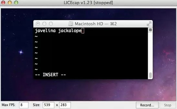 Le logiciel LICEcap