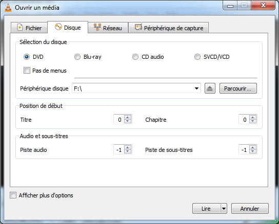 Lire un DVD sur PC avec VLC