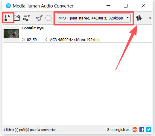 Convertir FLAC en MP3 avec MediaHuman Audio Converter