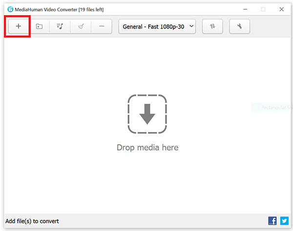 Ajouter les vidéos à convertir dans MediaHuman video converter