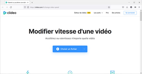 Modifier la vitesse d'une vidéo - Clideo