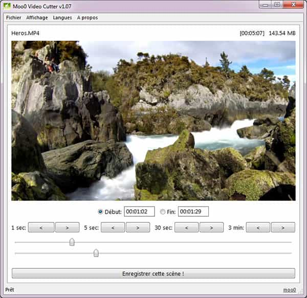 Logiciel pour couper une vidéo - Moo0 Video Cutter