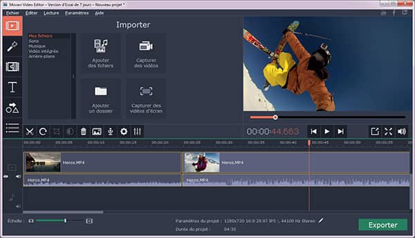 Logiciel pour couper une vidéo - Movavi Video Editor