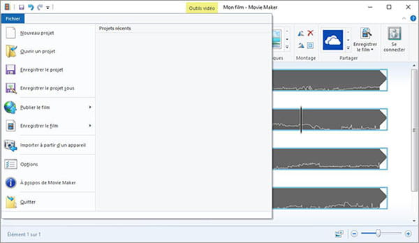 Fichier de Windows Live Movie Maker