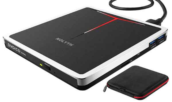 NOLYTH Lecteur DVD Externe USB