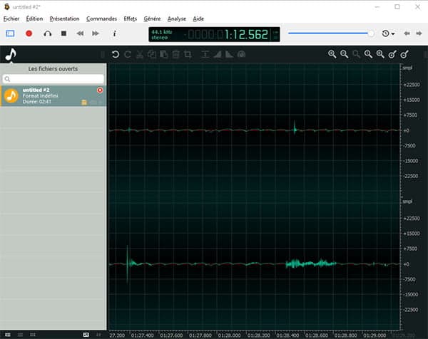 Logiciel pour enregistrer de la musique : OcenAudio