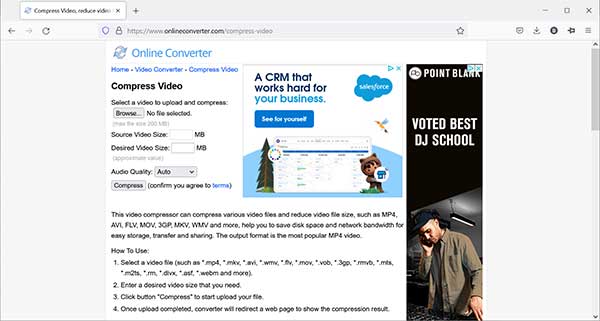 OnlineConverter.com - Video Compress
