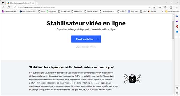 Stabilisateur vidéo en ligne