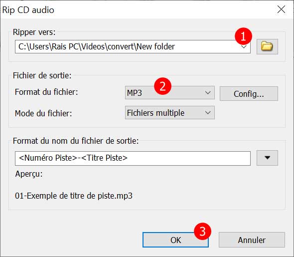 Convertir CD en MP3 avec powerISO