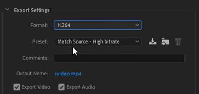 Exporter la vidéo en MP4 sur Premiere Pro