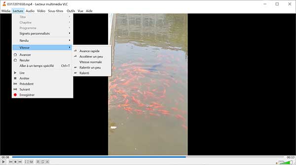 Ralentir une vidéo sur VLC