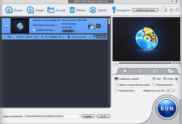 Enlever la protection de DVD avec WinX DVD Ripper